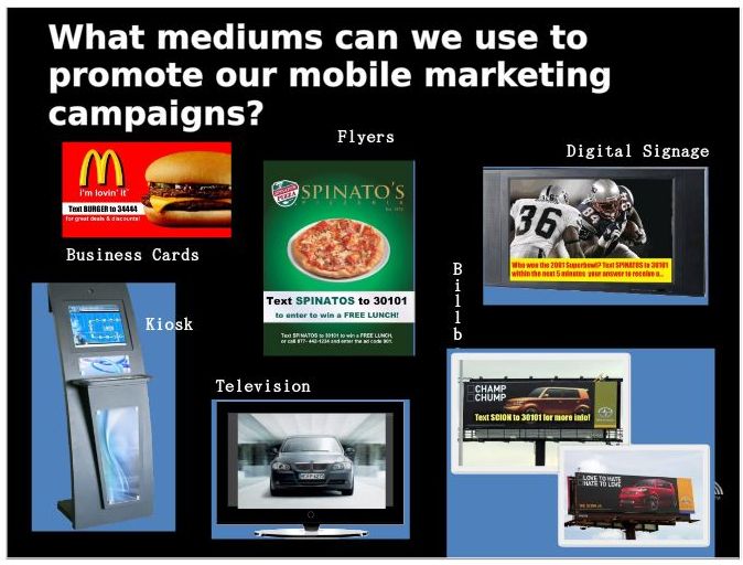 Mobile Marketing Promotion Examples
